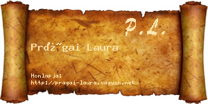 Prágai Laura névjegykártya